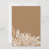 Einladung zur Bohemischen neutralen Hochzeit von B (Rückseite)