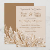 Einladung zur Bohemischen neutralen Hochzeit von B (Vorne/Hinten)