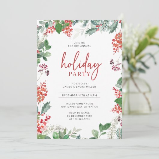 Einladung zur botanischen Feier (Stehend Vorderseite)