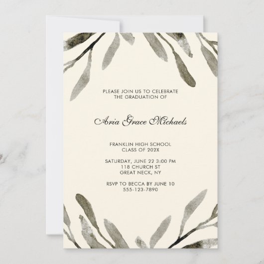 Einladung zur botanischen Graduiertengruppe (Vorderseite)