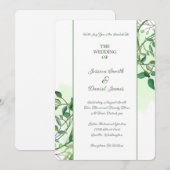 Einladung zur botanischen Hochzeit (Vorne/Hinten)
