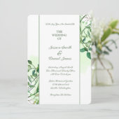 Einladung zur botanischen Hochzeit (Stehend Vorderseite)