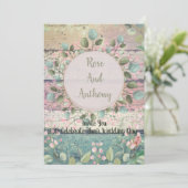 Einladung zur botanischen Hochzeit (Stehend Vorderseite)