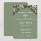Einladung zur Botanischen Hochzeit (Vorne/Hinten)