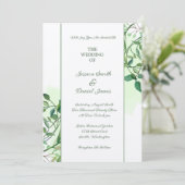 Einladung zur botanischen Hochzeit (Stehend Vorderseite)