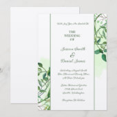 Einladung zur botanischen Hochzeit (Vorne/Hinten)