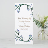 Einladung zur botanischen Hochzeit (Stehend Vorderseite)
