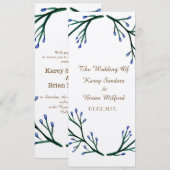Einladung zur botanischen Hochzeit (Vorne/Hinten)