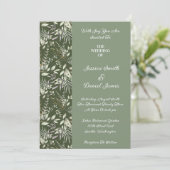 Einladung zur Botanischen Hochzeit (Stehend Vorderseite)