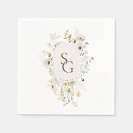 Einladung zur botanischen Hochzeit Serviette