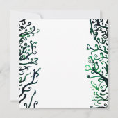 Einladung zur botanischen Kunsthochzeit (Rückseite)