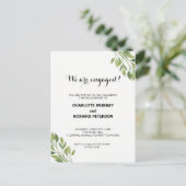 Einladung zur botanischen Verlobungspartei auf Pos (Stehend Vorderseite)