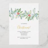 Einladung zur botanischen Wasserfarbe (Vorderseite)