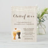 Einladung zur Brauerei | Rustikales Bier (Stehend Vorderseite)