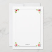 Einladung zur Brautdusche (Rückseite)