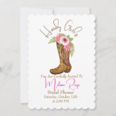 Einladung zur Brautdusche (Vorderseite)