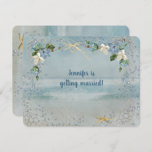 Einladung zur Brautdusche (Vorne/Hinten)