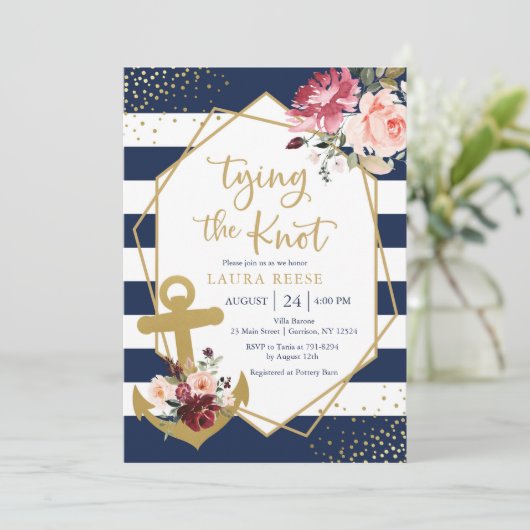 Einladung zur Brautdusche (Stehend Vorderseite)