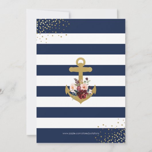 Einladung zur Brautdusche (Rückseite)