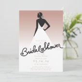 Einladung zur Brautdusche (Stehend Vorderseite)