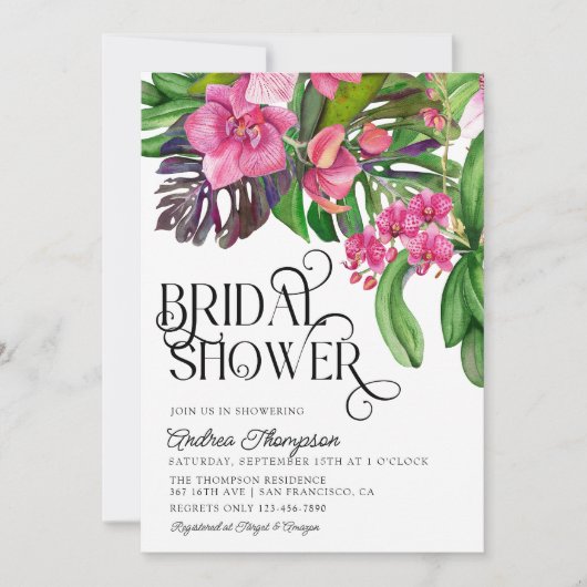 Einladung zur Brautdusche (Vorderseite)