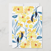 Einladung zur Brautdusche, Blumenwasser (Rückseite)