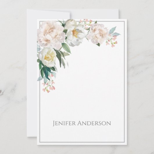 Einladung zur Brautdusche, ein zauberhafter Rose-G (Rückseite)