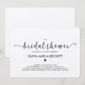 Einladung zur Brautdusche - Kraft (Vorne/Hinten)