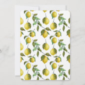 Einladung zur Brautdusche mit Hauptpresse (Rückseite)