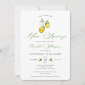 Einladung zur Brautdusche mit Hauptpresse (Vorderseite)