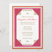 Einladung zur Brautdusche nach marokkanischem Mott (Vorne/Hinten)