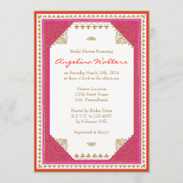 Einladung zur Brautdusche nach marokkanischem Mott