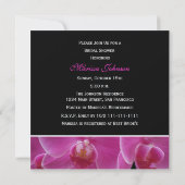 Einladung zur Brautdusche — Orchideen (Rückseite)