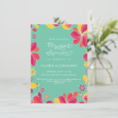 Einladung zur Brautdusche, Tropical, Hawaiian, Lua (Stehend Vorderseite)
