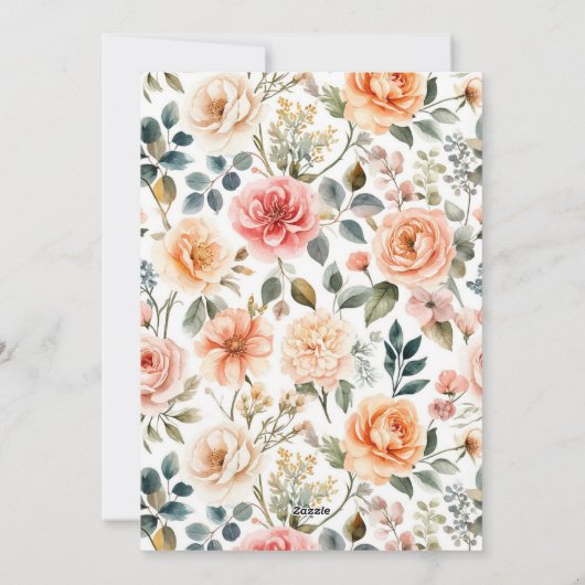 Einladung zur Brautdusche vom Markt (Rückseite)