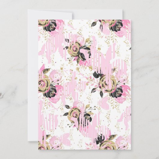 Einladung zur Brautdusche von Motorrädern (Rückseite)