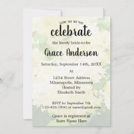 Einladung zur Brautdusche von Wedding-White Hydran