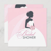 Einladung zur Brautparty-Flachkarte (Vorne/Hinten)