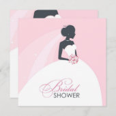 Einladung zur Brautparty-Flachkarte (Vorne/Hinten)