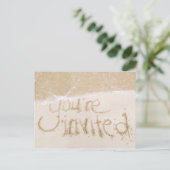 Einladung zur Bridal-Dusche am Strand - Sand & Sea (Stehend Vorderseite)