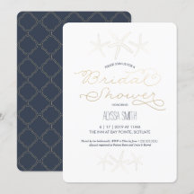 Einladung zur Bridal-Dusche am Strand - Starfish,