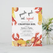 Einladung zur "Budget Crawfish Boil Engagement Par (Stehend Vorderseite)
