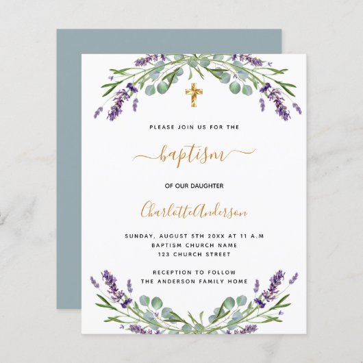 Einladung zur Budgethaftung (Vorne/Hinten)