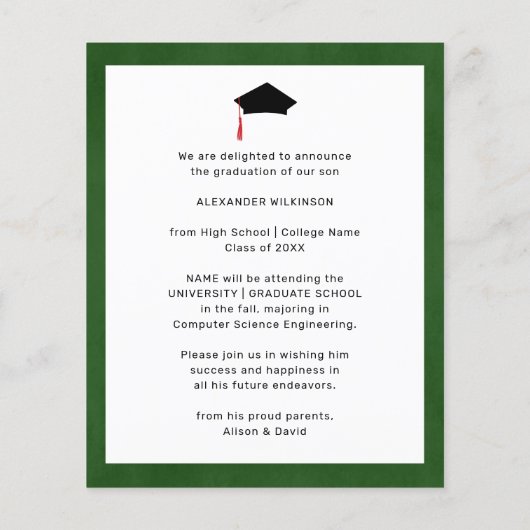 Einladung zur Budgethilfe für Crawfish-Boil-Gradua Flyer (Hinten)