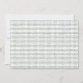 Einladung zur Bunny Birthday Party Foto (Rückseite)