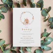 Einladung zur Bunny Easter Baby Dusche