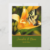 Einladung zur Butterfly-Hochzeit (Vorderseite)