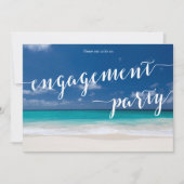 Einladung zur Calligraphy Beach Engagement (Vorderseite)