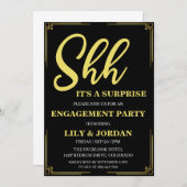 Einladung zur Calligraphy Surprise Engagement (Vorne/Hinten)