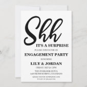 Einladung zur Calligraphy Surprise Engagement (Vorderseite)
